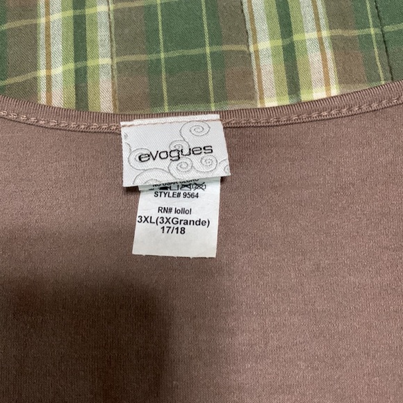 Brown plus size top - Picture 8 of 8